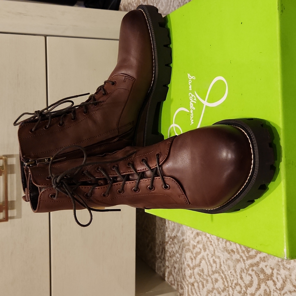 EUC Sam Edelman Garret Combat Platform Boots Size 9M